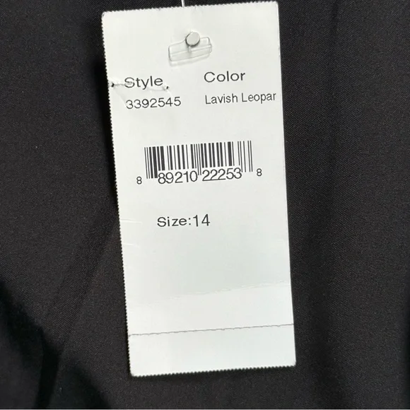 Black Halo Classic Black Dress Made In The USA NWT Size 14 - Picture 9 of 9